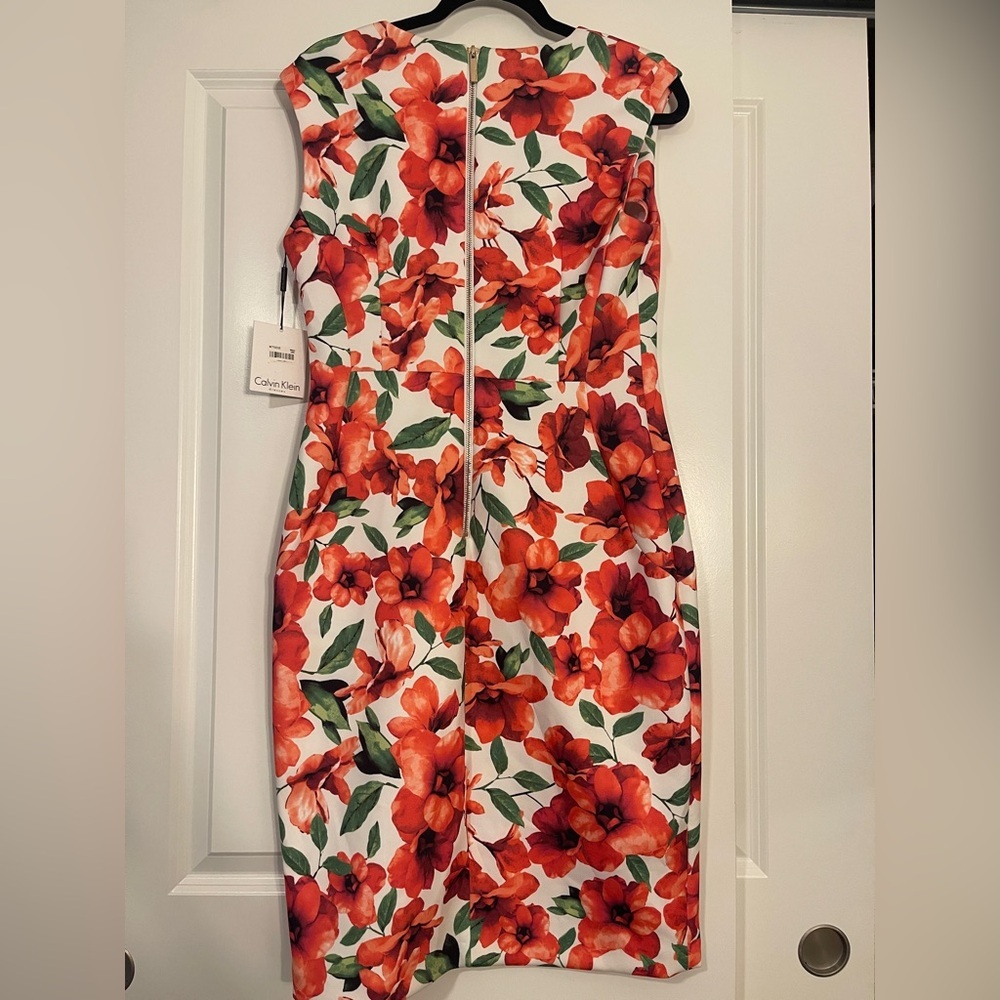 Calvin Klein Floral Dress Size 12 - Picture 5 of 6